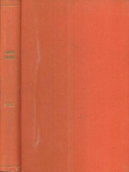 gazzetta sanitaria 1963 - copertina