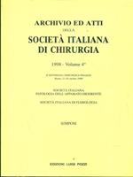 Archivio ed atti della società italiana di chirurgia 1998. vol 4