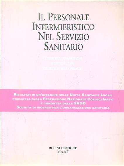 Il personale infermieristico nel servizio sanitario - copertina