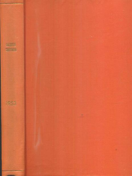 gazzetta sanitaria 1953 - copertina