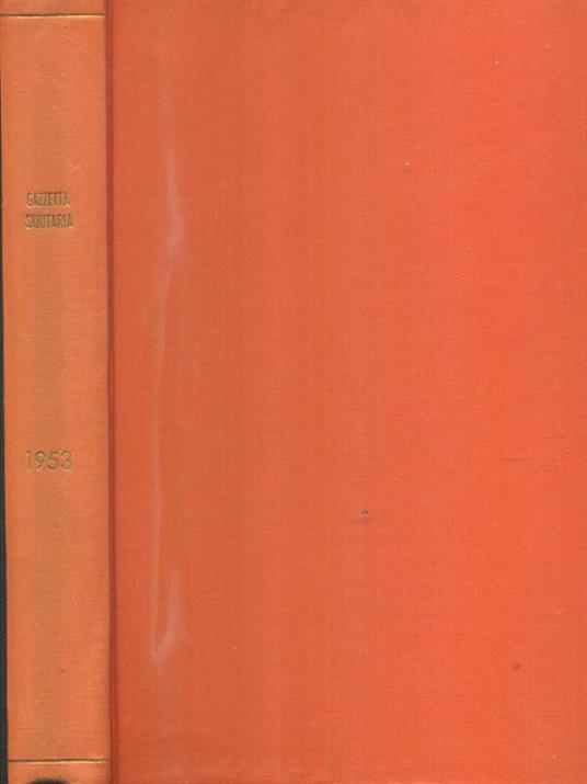 gazzetta sanitaria 1953 - copertina