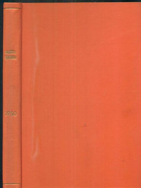 gazzetta sanitaria 1950 - copertina