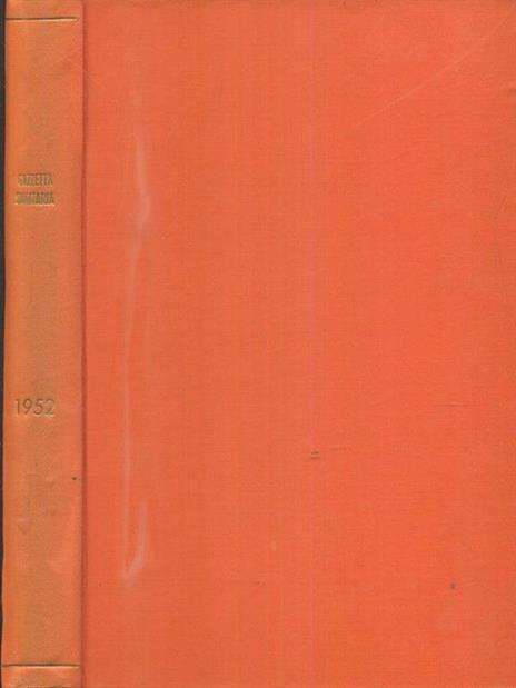 gazzetta sanitaria 1952 - copertina