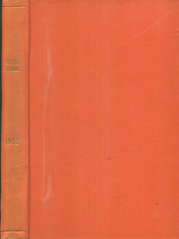 gazzetta sanitaria 1952