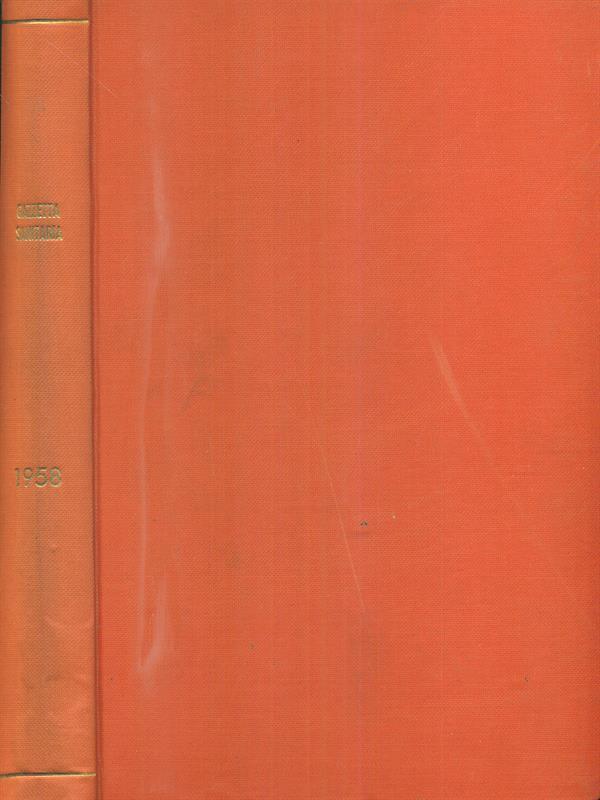 gazzetta sanitaria 1958