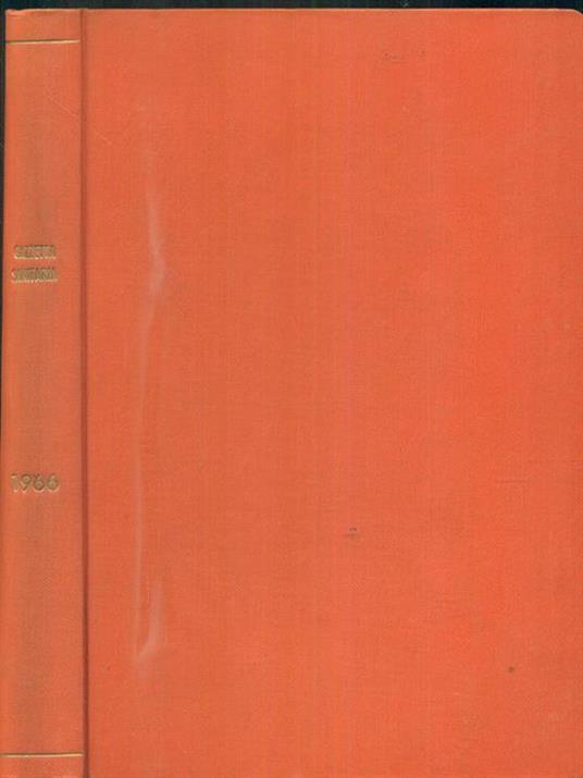 gazzetta sanitaria 1966 - copertina