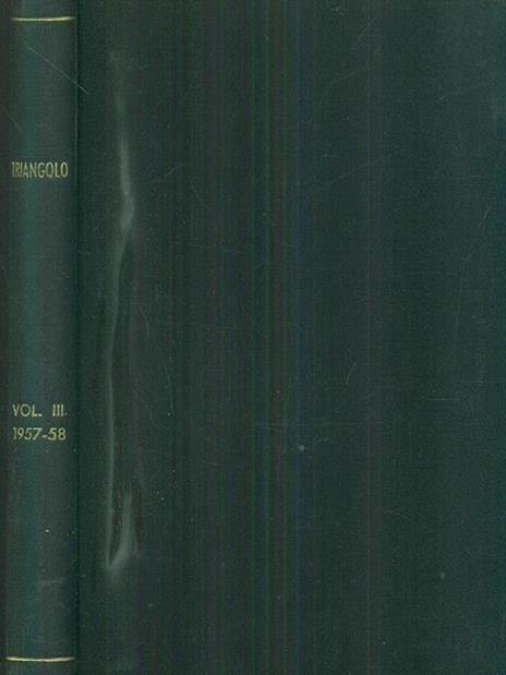 triangolo vol III 1957-58 - copertina