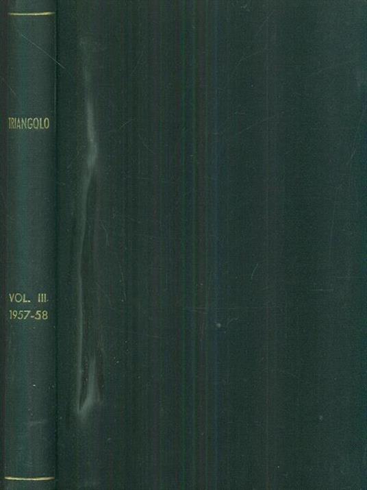 triangolo vol III 1957-58 - copertina