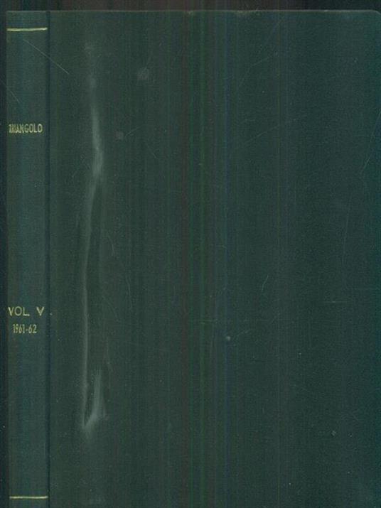 triangolo vol V 1961-62 - copertina