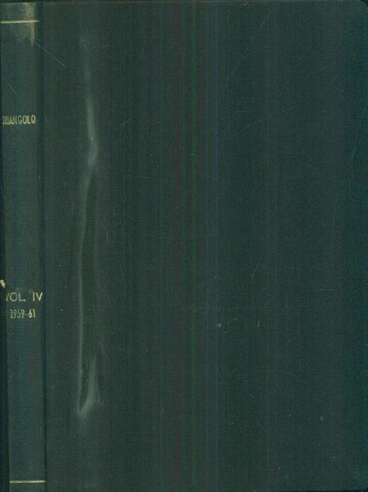 triangolo vol IV 1959-61 - copertina