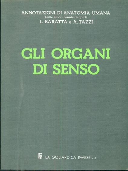 Gli organi di senso - Giorgio Baratta - copertina