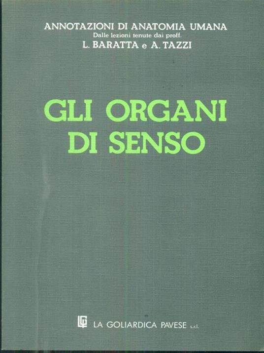 Gli organi di senso - Giorgio Baratta - copertina