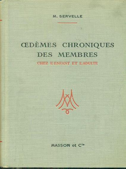 oedemes chroniques des membres - M. Serville - copertina