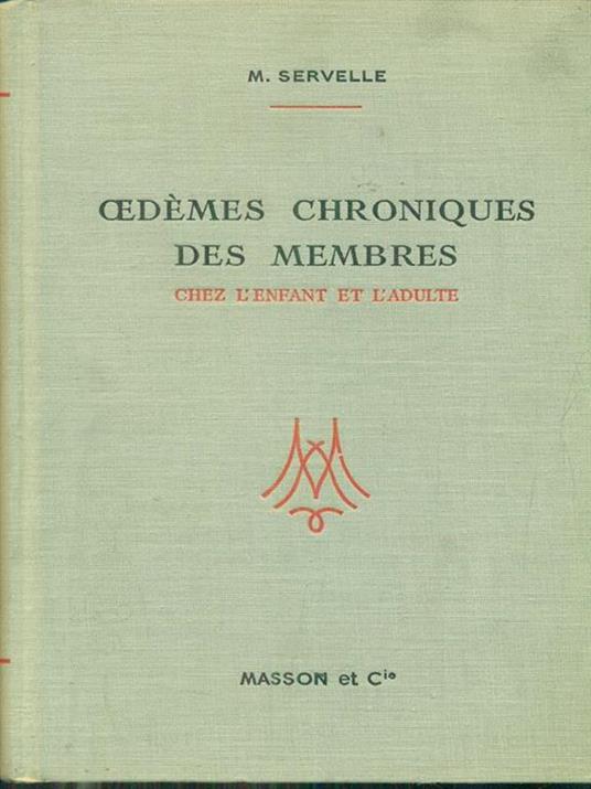 oedemes chroniques des membres - M. Serville - copertina