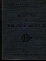 Manuel de medecine mentale
