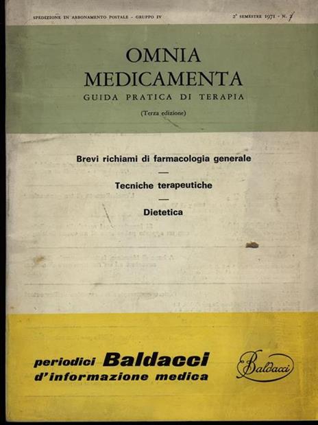 Omnia medicamenta n.2/1971 - copertina