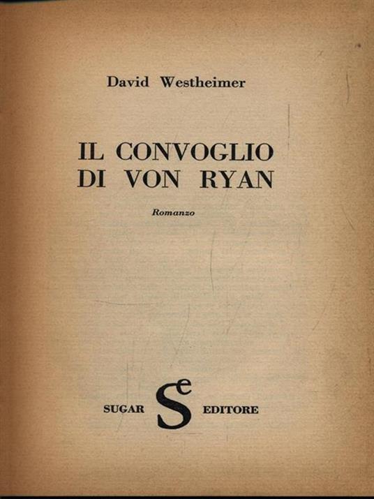 Il convoglio di Von Ryan - copertina