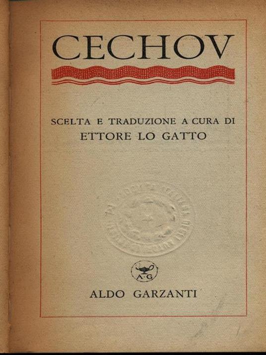 Cechov - copertina