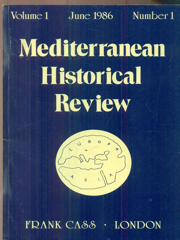 Mediterranean Historical review vol 1 June 1986 n 1