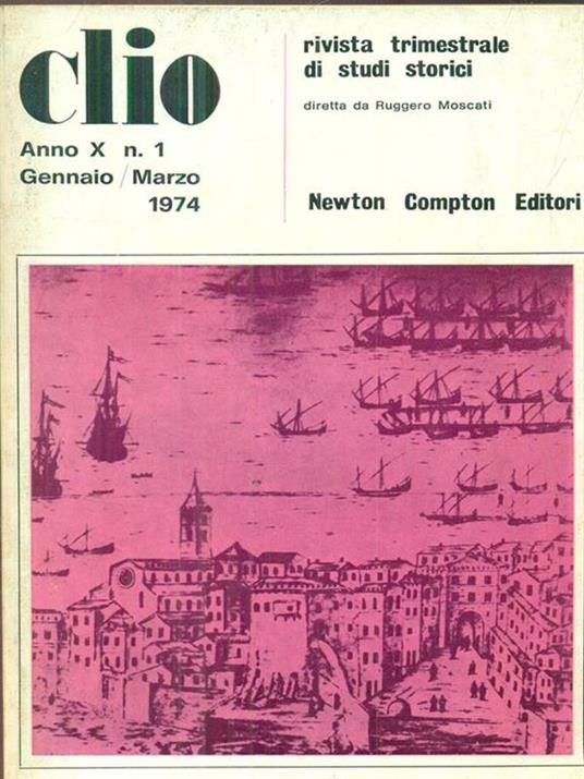 Clio anno X N 1 / Gennaio-marzo 1974 - copertina