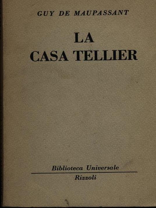 La casa Tellier - Guy de Maupassant - copertina