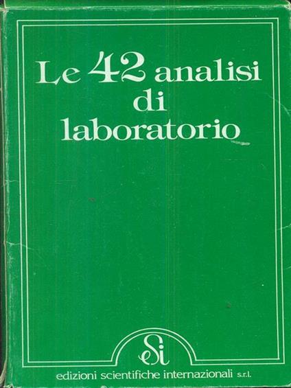 Le 42 analisi di Laboratorio - copertina
