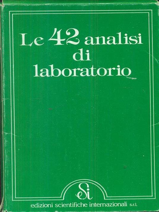 Le 42 analisi di Laboratorio - copertina