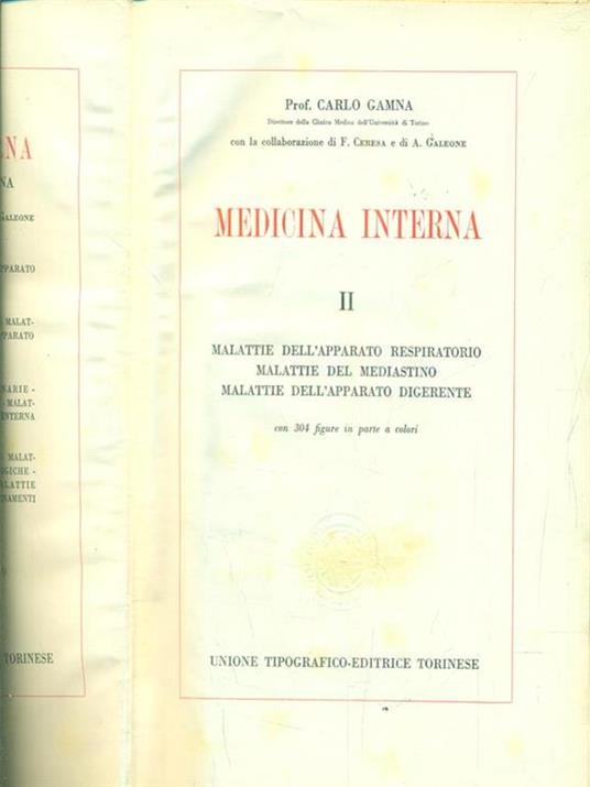 Medicina interna II - Carlo Gamna - copertina