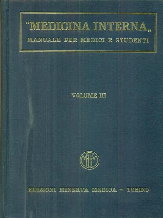 Medicina interna vol III - Angelo Ceconi - copertina