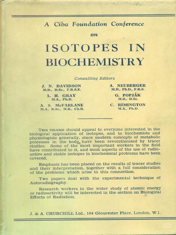 Isotopes in biochemistry