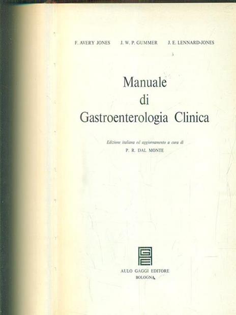 Manuale di gastroenterologia clinica - copertina