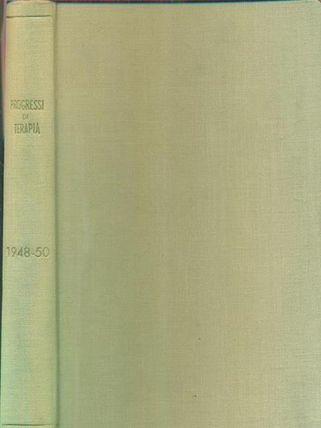 Progressi di terapia 1948-50 - copertina