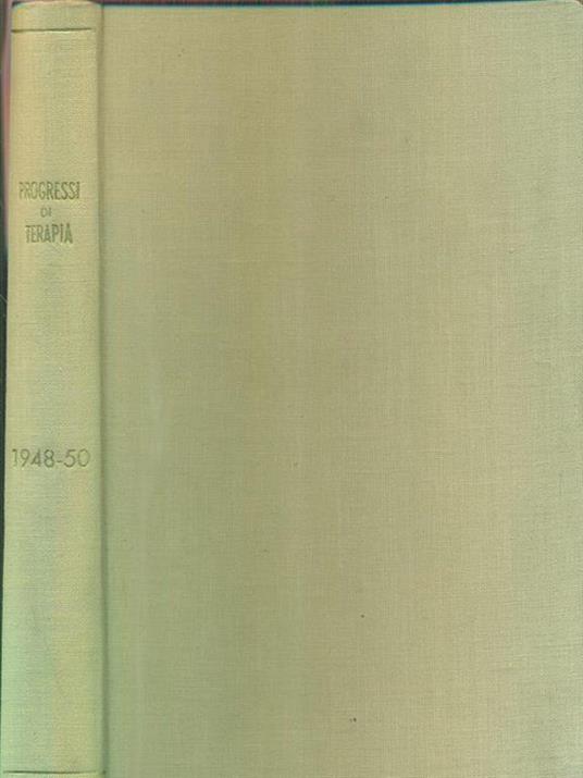 Progressi di terapia 1948-50 - copertina