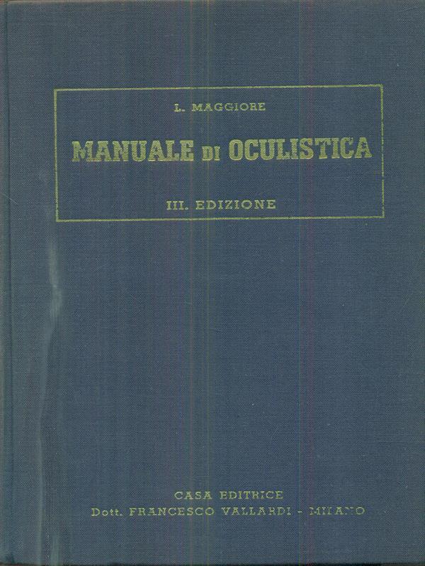 Manuale di oculistica