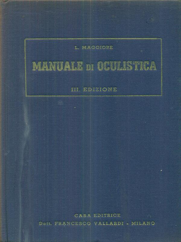 Manuale di oculistica