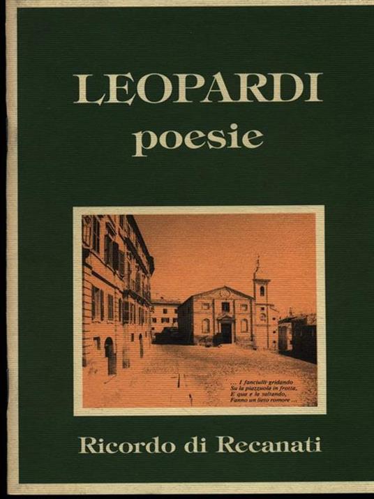 Poesie - Giacomo Leopardi - copertina