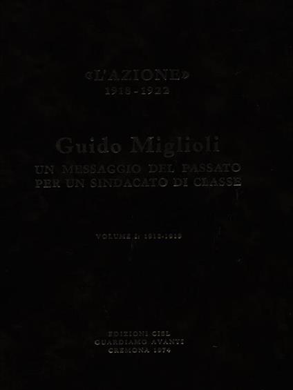 Un messaggio del passato per un sindacato di classe - 2vv - Guido Miglioli - copertina