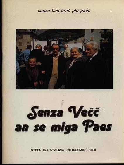 Senza vecc an se miga paes - Zamboni Matilde - copertina