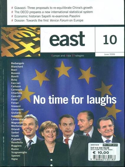 East 10 No time for laughs - copertina