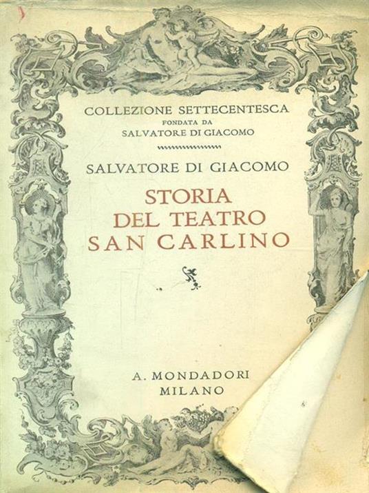 Storia del teatro san carlino - Salvatore Di Giacomo - copertina