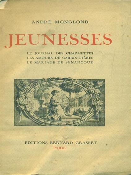Jeunesses - André Monglond - copertina
