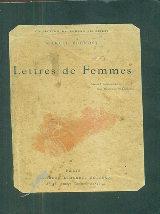 Lettres de femmes - Marcel Prévost - copertina
