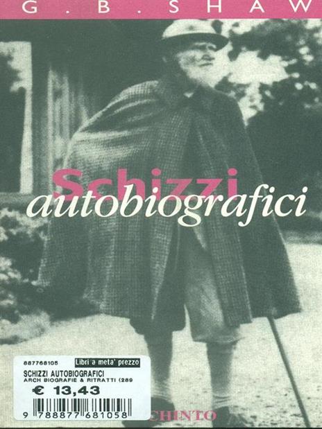 Schizzi autobiografici - George Bernard Shaw - copertina