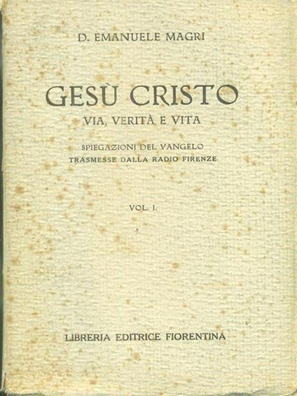 Gesu Cristo vol I - Emanuele Magri - copertina