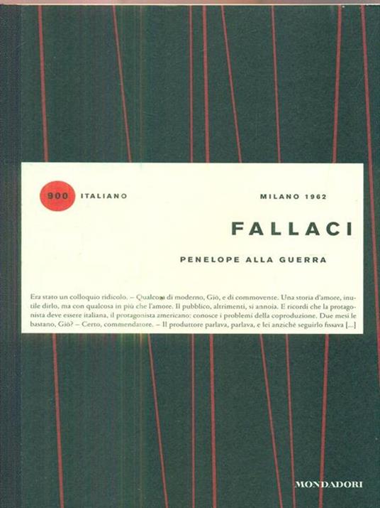 Penelope alla guerra - Oriana Fallaci - copertina