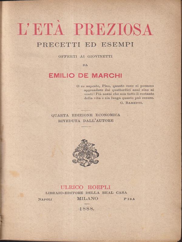 L' età preziosa