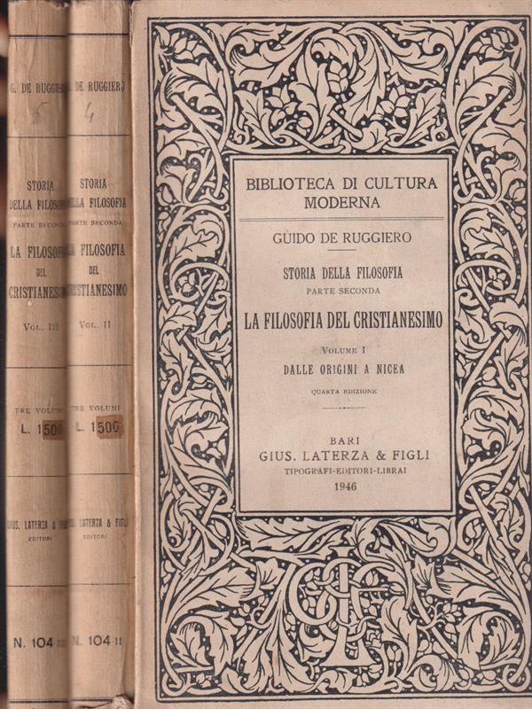 Storia della Filosofia parte seconda: La Filosofia del Cristianesimo vol. III
