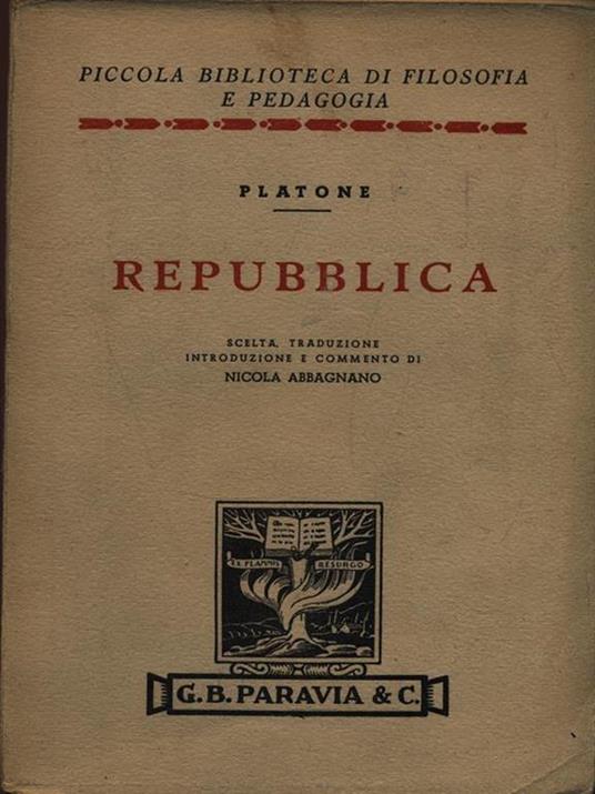 Repubblica - Platone - copertina