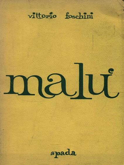 Malù - Vittorio Foschini - copertina