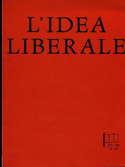 L' idea liberale 197-198/52-53 - copertina